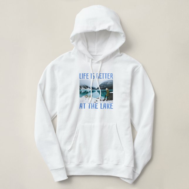 Moletom A vida é melhor no lago (Frente do Design)