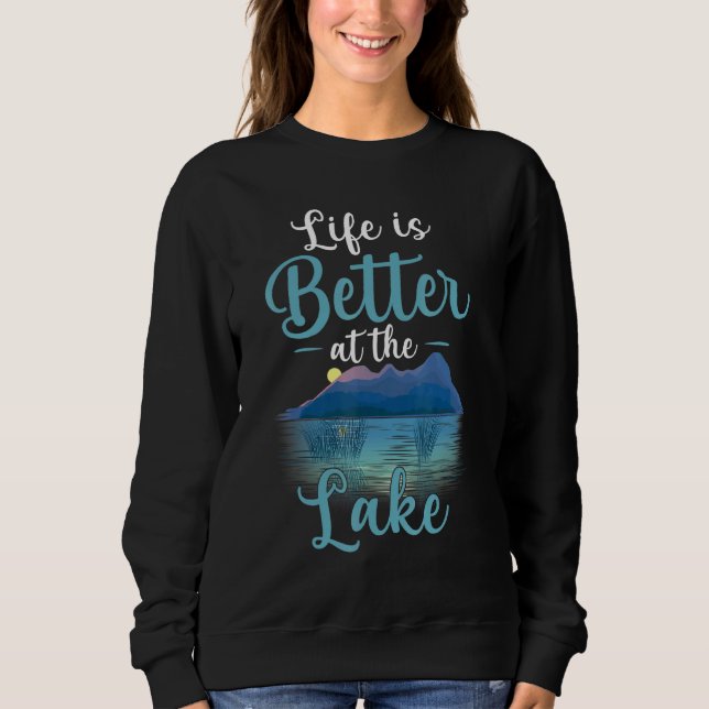 Moletom A Vida É Melhor No Lago Life (Frente)