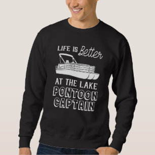 Moletom A Vida É Melhor No Lago Pontoon Capitão 2