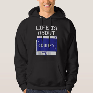 Moletom A Vida É Sobre Citações de Código Programador Codi