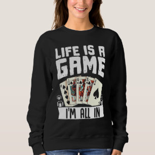 Moletom A Vida É Um Jogo Que Eu Sou Todo No Poker Texas Ho