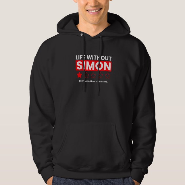 Moletom A Vida Sem Simon Boring Não Recomendaria Rev. (Frente)