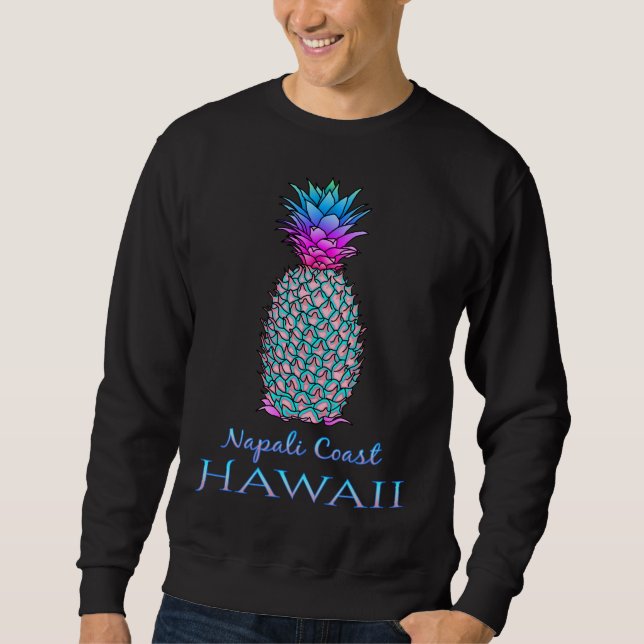 Moletom Abacaxi de Verão da Costa Napali Havaí (Frente)