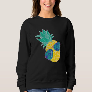 Moletom Abacaxi Óculos de sol Aloha Beaches Hipster Havaí