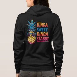Moletom Abacaxi Tipo Docinho, Esfaqueado, Zip Hoodie