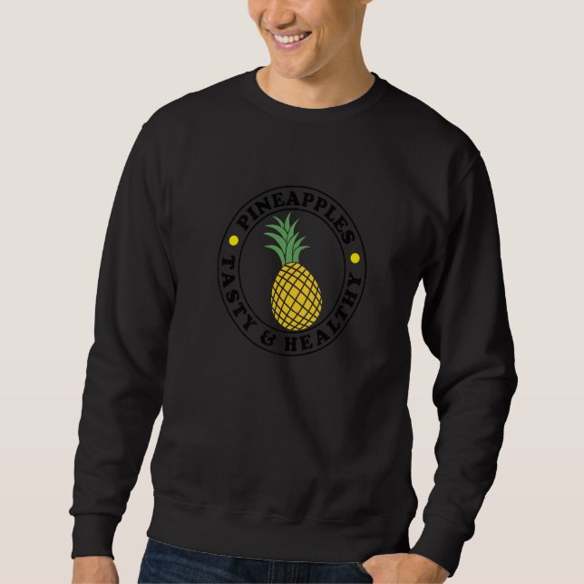 Moletom Abacaxis Saborosos Vitaminas Frutas Saudáveis   (Frente)