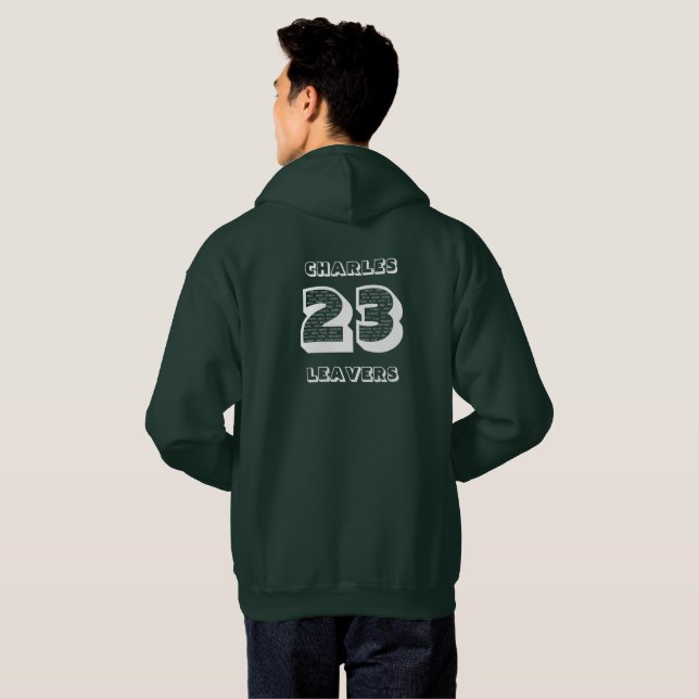 Moletom Abandono 2023 Tema Branco Hoodie (Parte Traseira Completa)