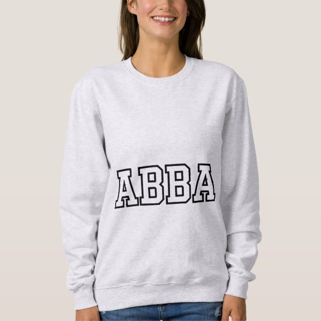 Moletom Abba Name Typography Design (Frente)