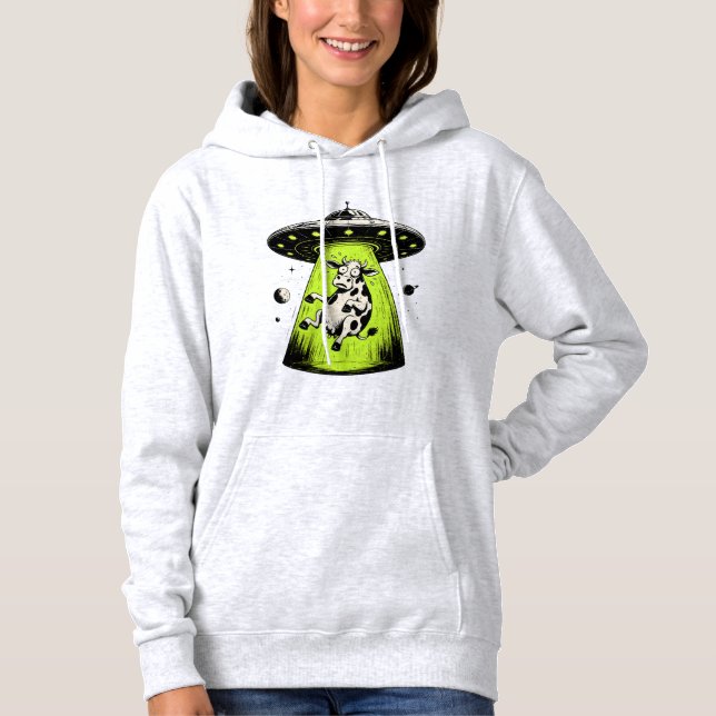 Moletom Abdução de Vaca Alienígena Weirdcore Surreal (Frente)