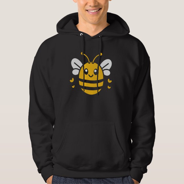 Moletom Abelha Bonita, Engraçada, Mínima, Simples Abelha 4 (Frente)