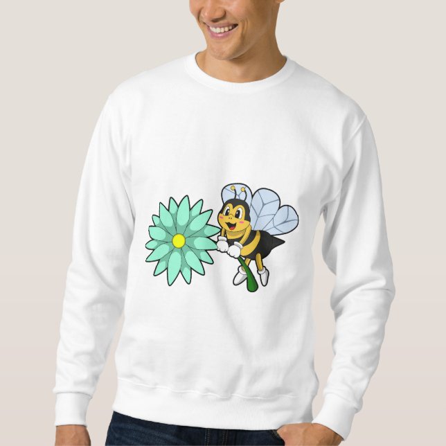 Moletom Abelha com Flor.PNG (Frente)