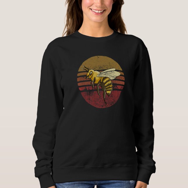 Moletom Abelhas De Estilo De Retrô Vintage (Frente)