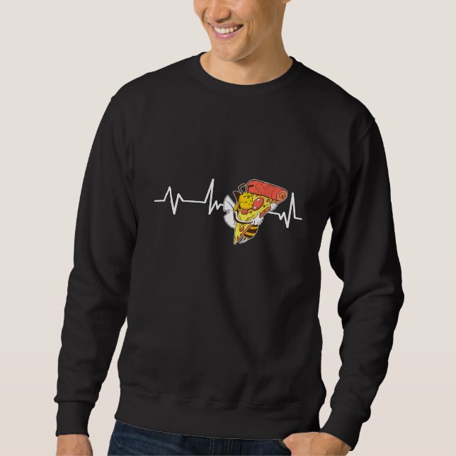 Moletom Abelhas E Pizza Pulsantes De Bebê (Frente)