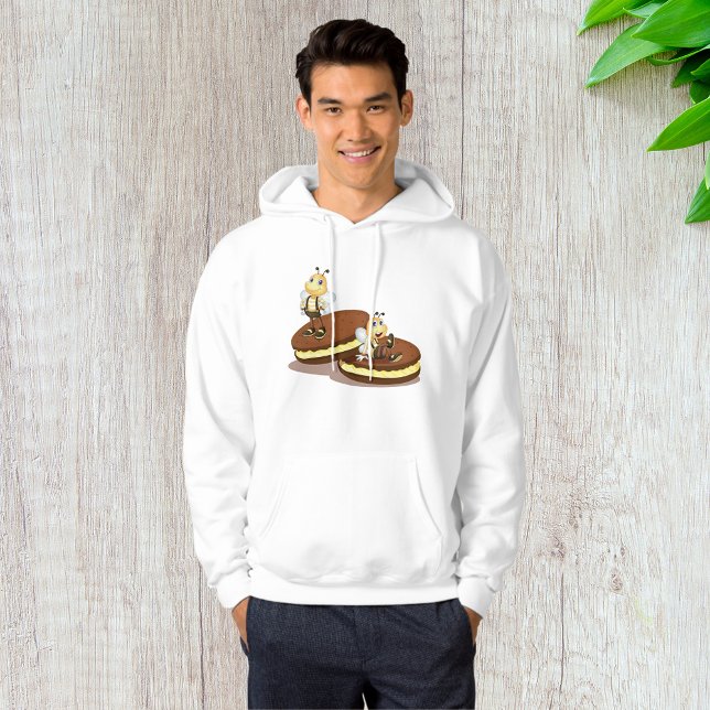 Moletom Abelhas Em Dois Biscoitos Mens Hoodie (Criador carregado)