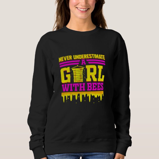 Moletom Abelhas Engraçadas Para Meninas Mel Api Api (Frente)