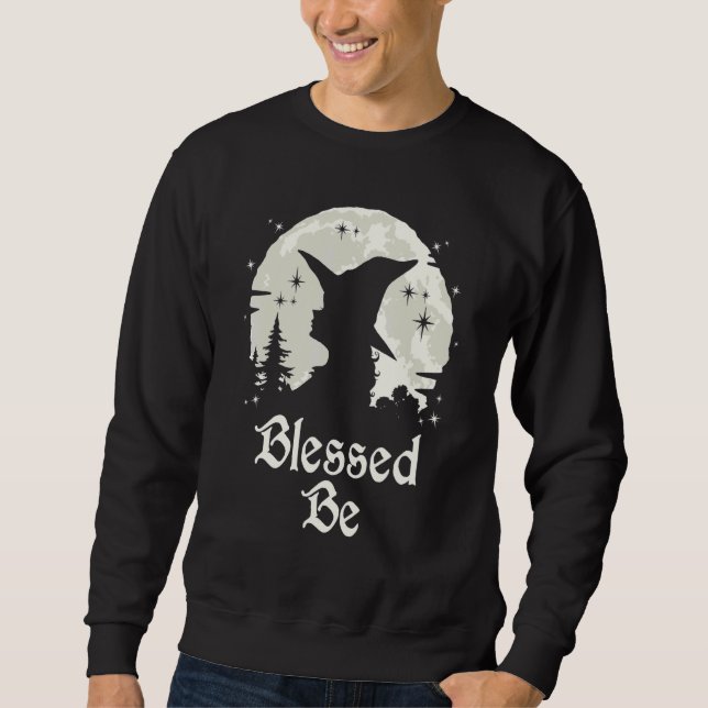 Moletom Abençoado Seja Bruxaria Wiccan Witchcraft (Frente)