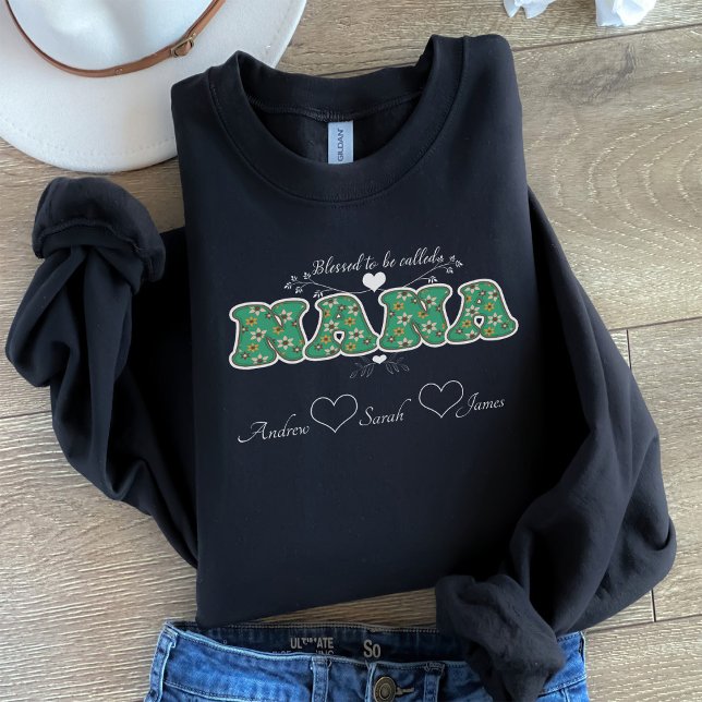 Moletom Abençoado seja chamado de NANA Sweatshirt (Criador carregado)