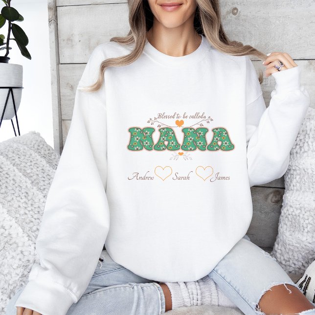 Moletom Abençoado seja chamado de NANA Sweatshirt (Criador carregado)