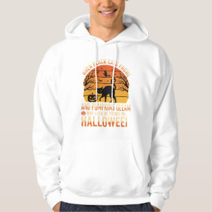Moletom Abóbora de Gato Preto Desenho Vetorial de Hallowee