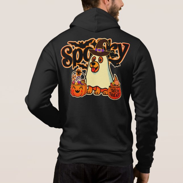 Moletom Abóbora de Halloween Fantasma (Verso)