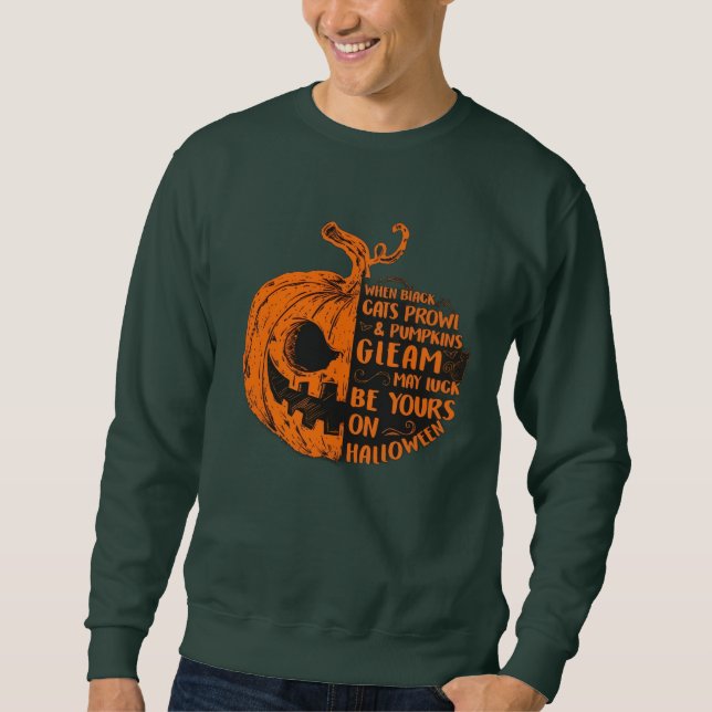 Moletom Abóbora de Halloween Grande (Frente)