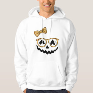 Moletom Abóbora de rosto de Jack O Lantern Halloween Leopa