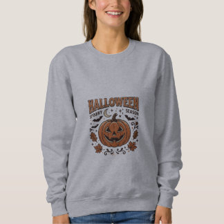 Moletom Abóbora retrô da temporada assustadora do Hallowee