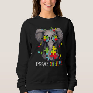 Moletom Abrace Diferenças de elefante Engraçado Awarenes