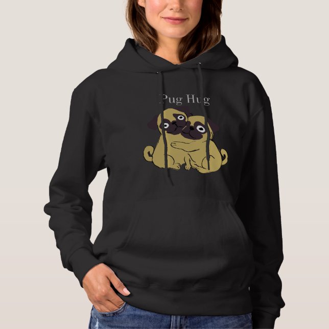 Moletom Abraço de pug  (Frente)