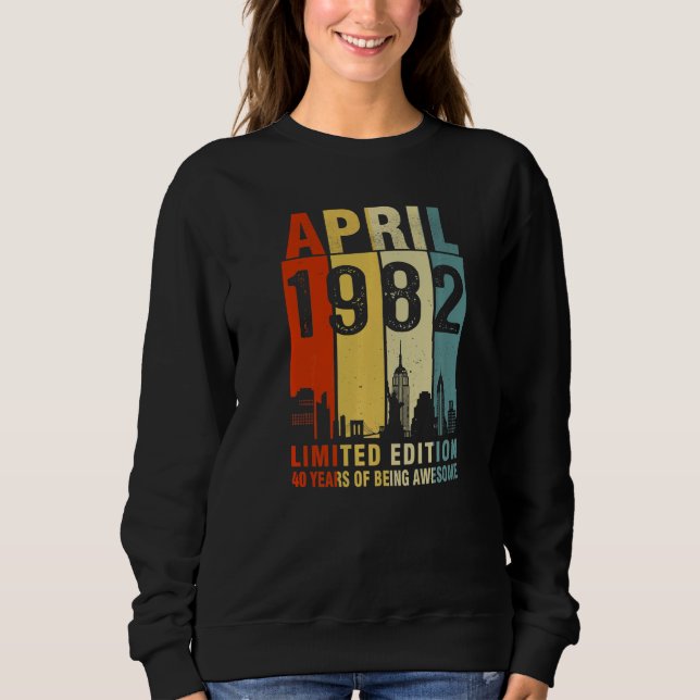 Moletom Abril De 1982 40 Anos De Incrível (Frente)