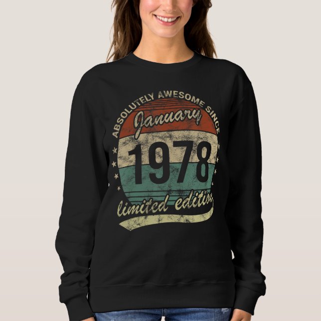 Moletom Absolutamente Incrível Desde Janeiro De 1978 Homem (Frente)