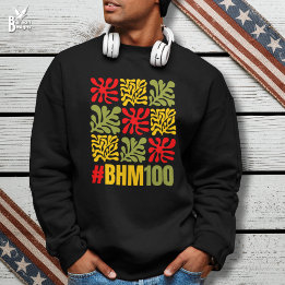 Moletom Abstract Floral BHM 100 Years Black History Month