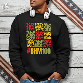 Moletom Abstract Floral BHM 100 Years Black History Month