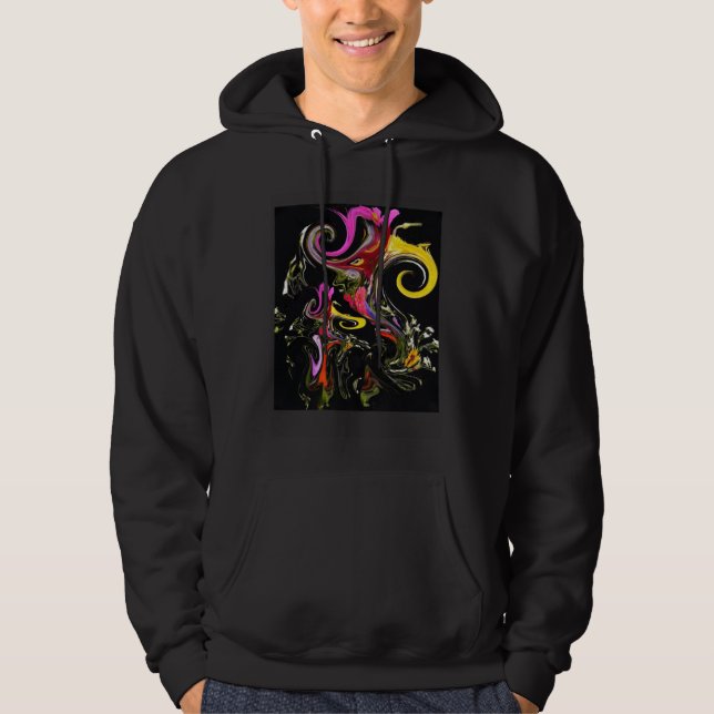 Moletom Abstract Flowers Melting Psychedelic Colors (Frente)