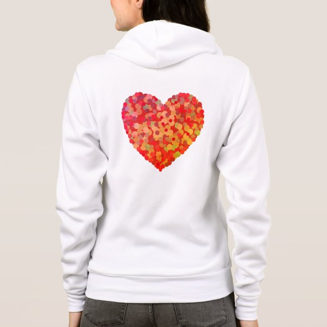 Moletom Abstract Heart Confetti Art (Verso)