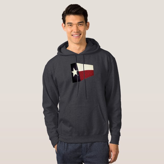 Moletom abstract texas flag mens hoodie (Frente Completa)