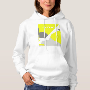Moletom Abstrato Art Energy Yellow Cinza