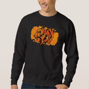Moletom Abstrato de Tigre Aquecido Trabalho de arte de Tig