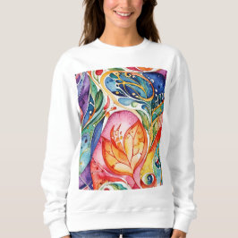 Moletom Abstrato face trabalho de arte 1207 - Sweatshirt