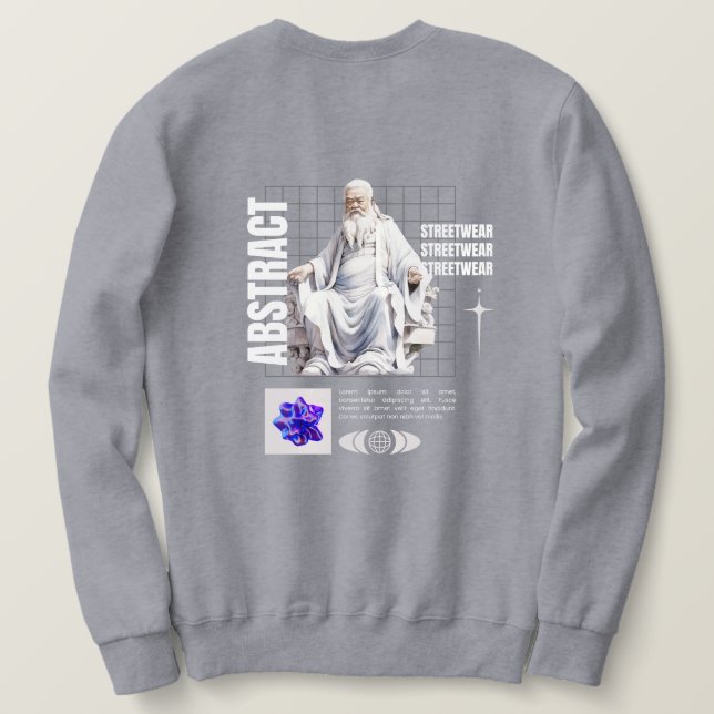 Moletom abstrato - streetwear (Verso do Design)