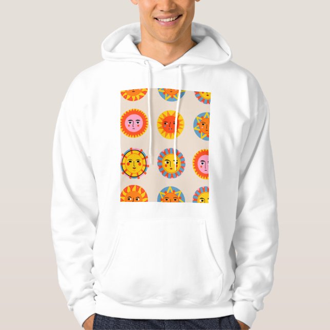 Moletom Abstrato suns: padrão étnico uniforme. (Frente)