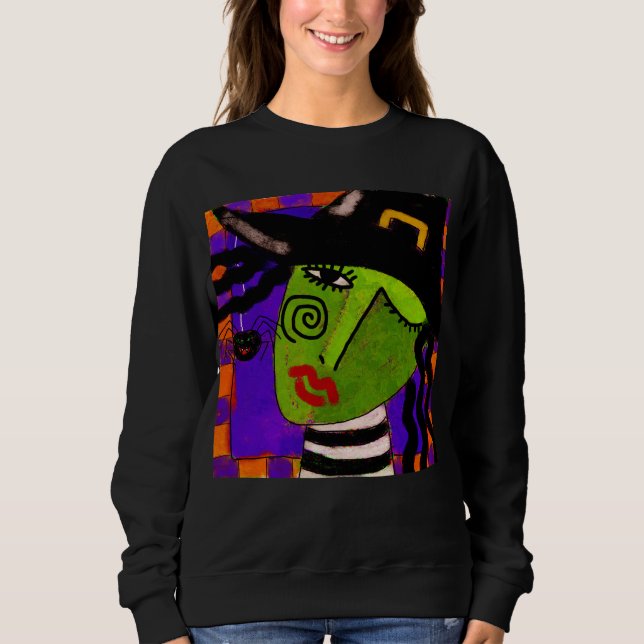 Moletom Abstrato Witeen Halloween Art para Vestir (Frente)