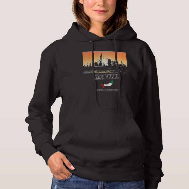 Moletom abu dhabi united arab emirates Skyline Vacine So (Frente)