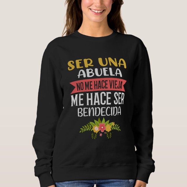 Moletom Abuela Bendecida Spanish Mexican Latina Hispanic G (Frente)