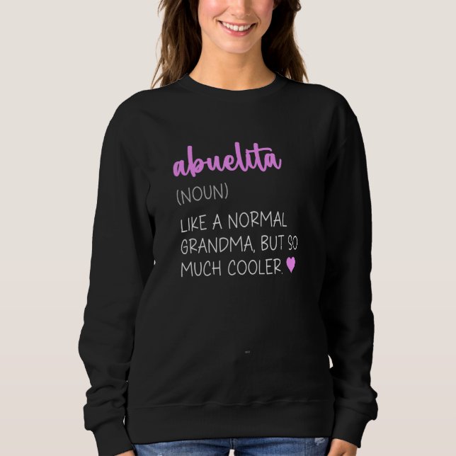 Moletom Abuelita Definition Cute Mother's Day Grandma (Frente)