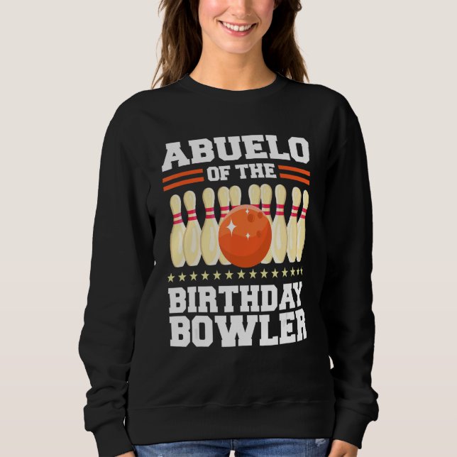 Moletom Abuelo Da Festa De Boliche De Aniversário De Bowle (Frente)