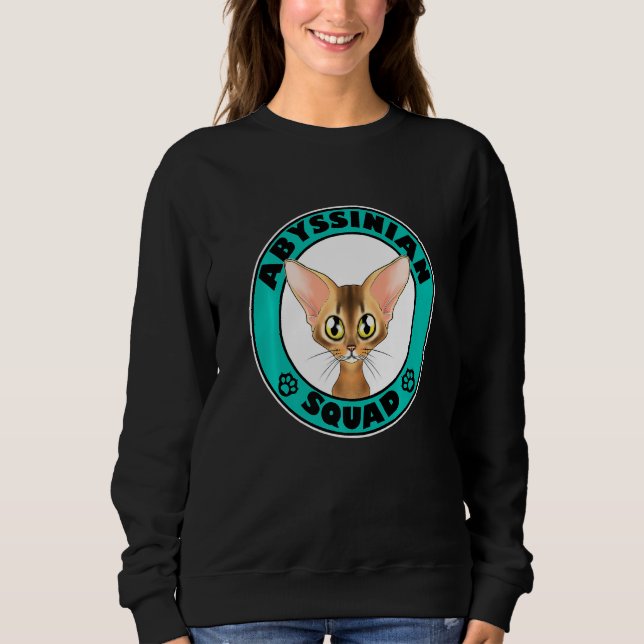 Moletom Abyssinian Squad I Cat I Abyssinian Cat (Frente)