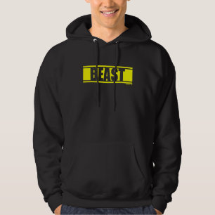 Moletom Academia de Treino de Fitness Beast Gym Amarelo Im