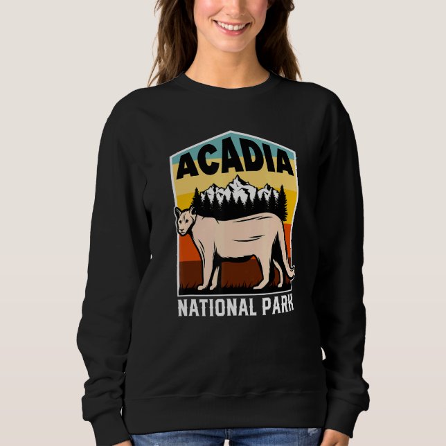 Moletom Acadia National Park Maine Mountain Tourist Souven (Frente)