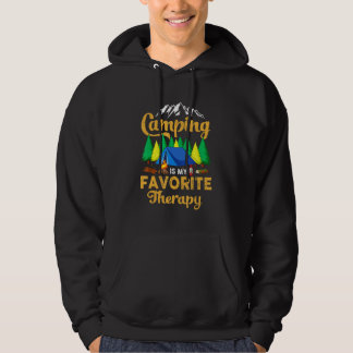 Moletom Acampamento É Minha Terapia Favorita Fofo Vintage